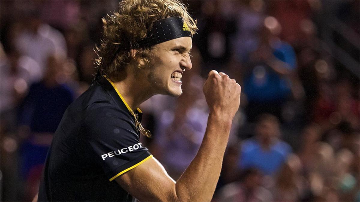 Zverev celebra su victoria