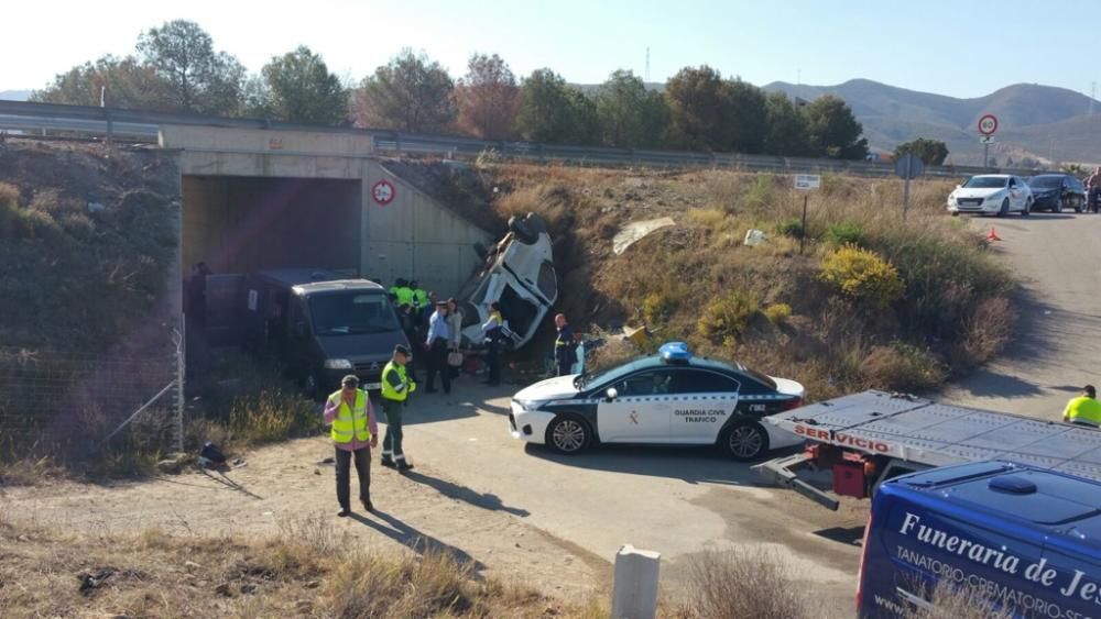 Grave accidente entre Lorca y Águilas