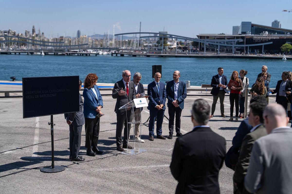 BARCELONA 16/05/2025 Barcelona. Inauguración al publico el muelle de Barcelona Nord. Asistira el president del Port de Barcelona, José Alberto Carbonell; lalcalde de Barcelona, Jaume Collboni; i el director de Port Vell, David Pino. FOTO de ZOWY VOETEN