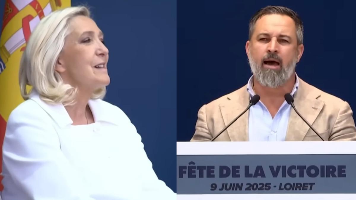 Abascal se viraliza por su peculiar francés y las cámaras captan la reacción de Le Pen