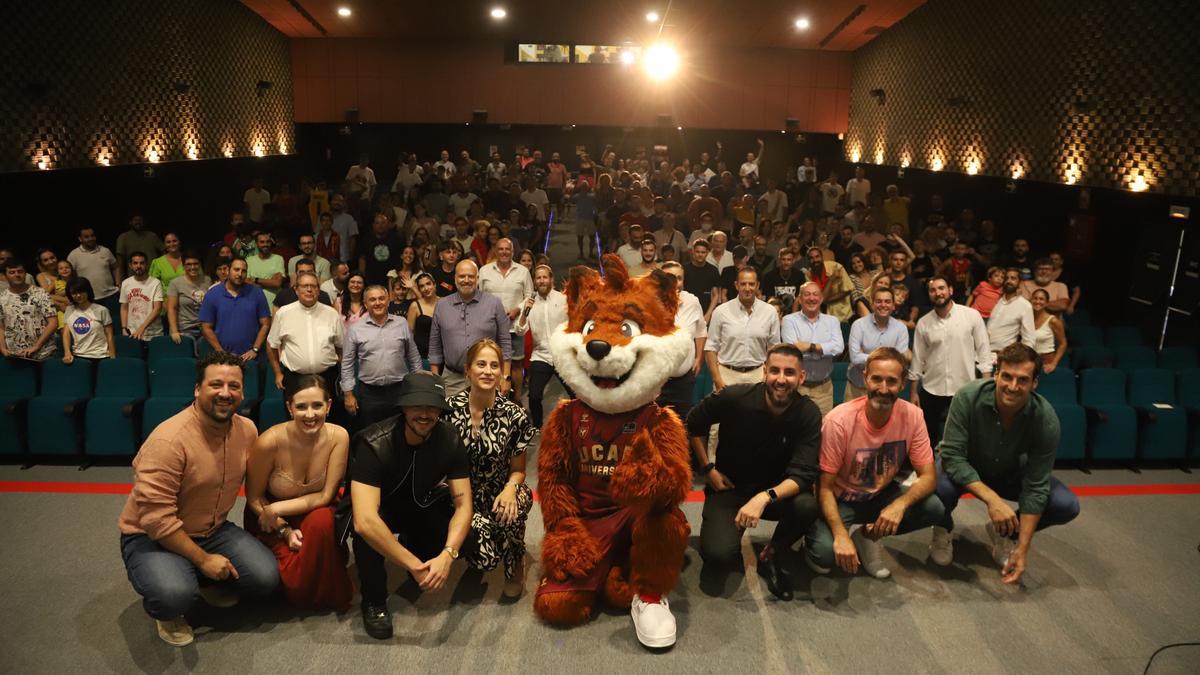 Un momento de la presentación del spot del UCAM en la Filmoteca.