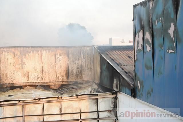 Así ha quedado la antigua fábrica de Rostoy tras el incendio en Murcia