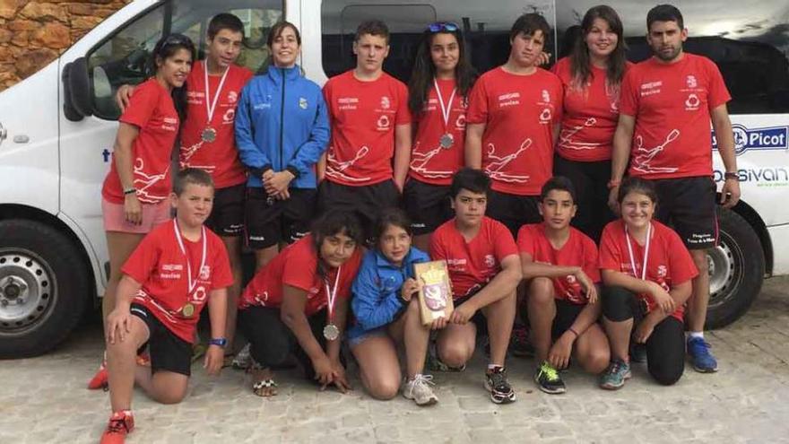 Las promesas del Club Fresno de la Ribera, en Tabuyo del Monte (León).