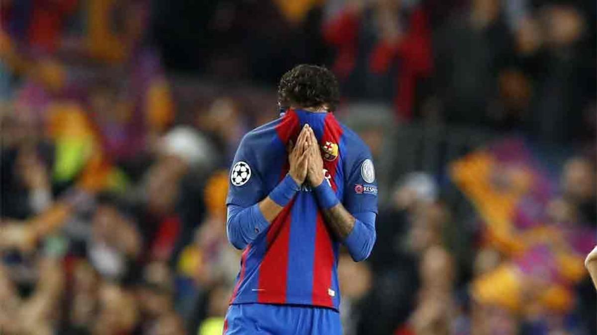 Neymar, llorando después del Barça - Juventus