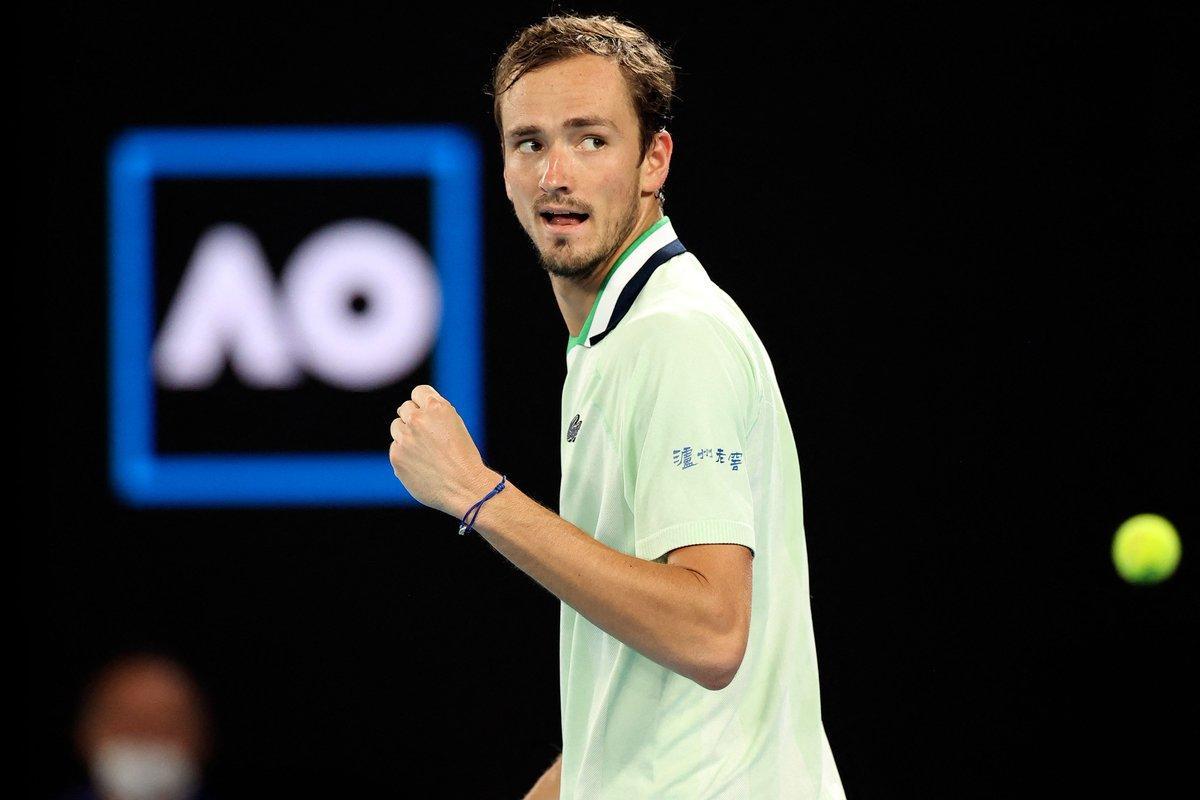 Daniil Medvedev, en el partido de semifinales.