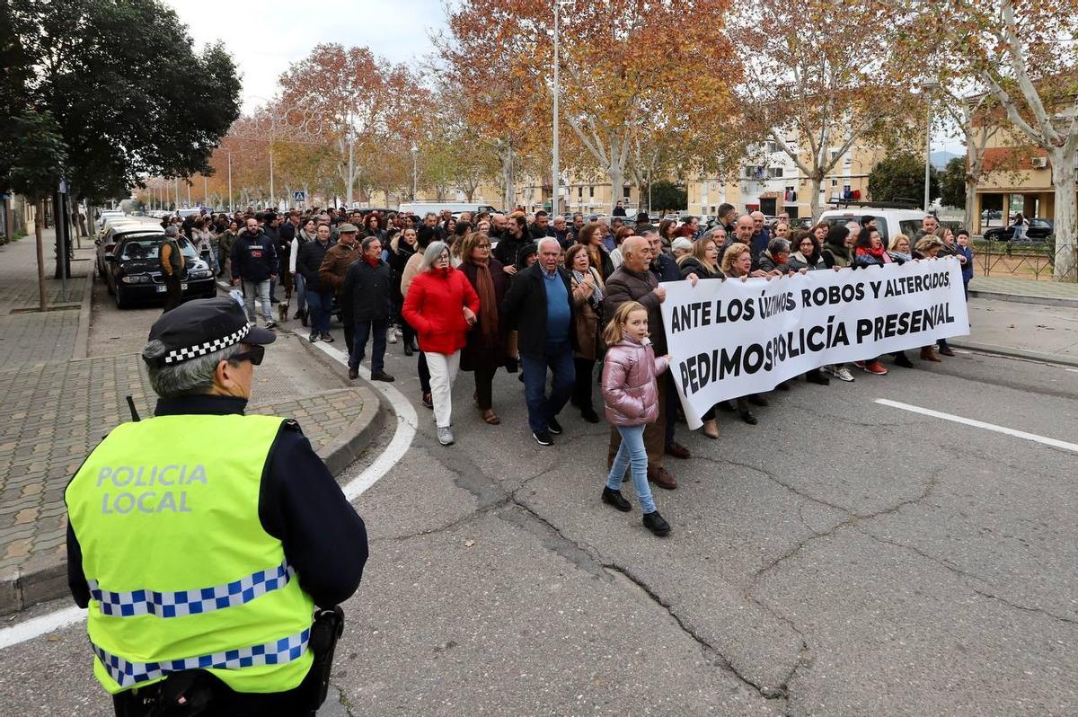 Manifestación en Alcolea.