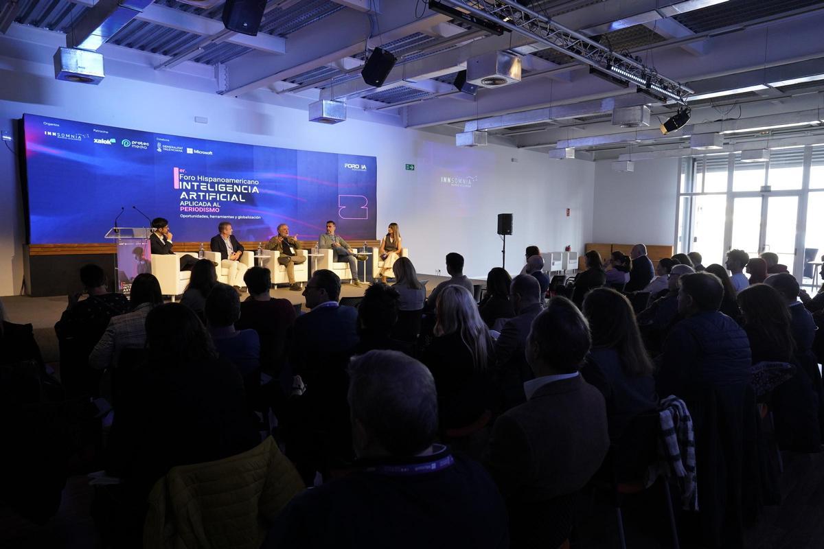 Imagen de la segunda jornada del Foro Hispanoamericano de IA Aplicada al Periodismo