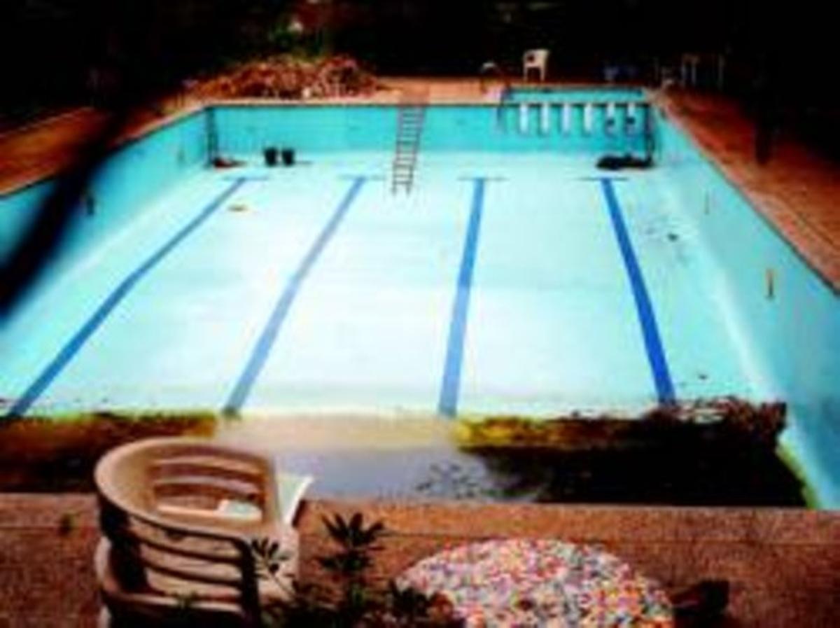 La piscina abandonada de l’avinguda del Pinar, un dels principals focus de mosquits. La piscina abandonada de l’avinguda del Pinar, un dels principals focus de mosquits.