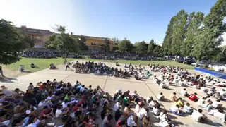 Cervià de Ter acull un miler de joves peregrins madrilenys que han participat en el Jubileu amb el Papa a Roma