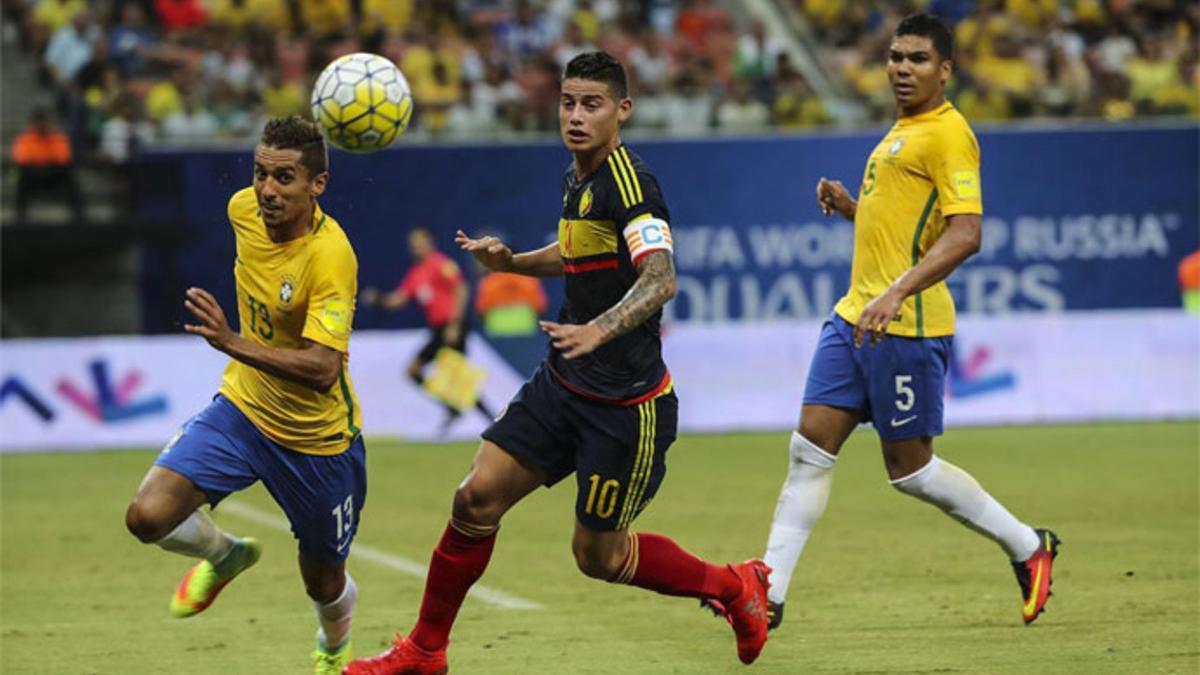 James Rodríguez, ante Brasil