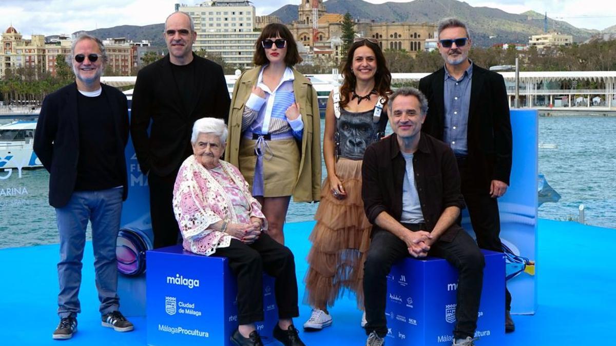 Rosa García, nonagenaria y debutante en Málaga