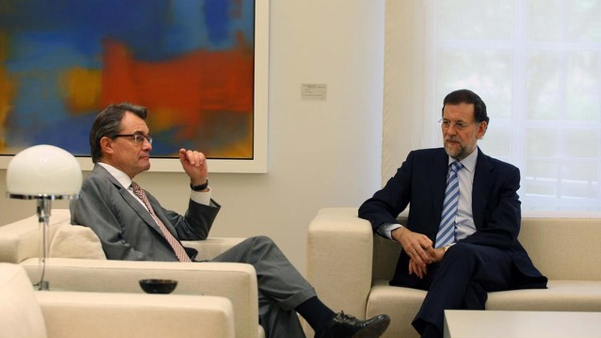 Artur Mas y Mariano Rajoy, el pasado 20 de septiembre, durante el encuentro que mantuvieron en la Moncloa.