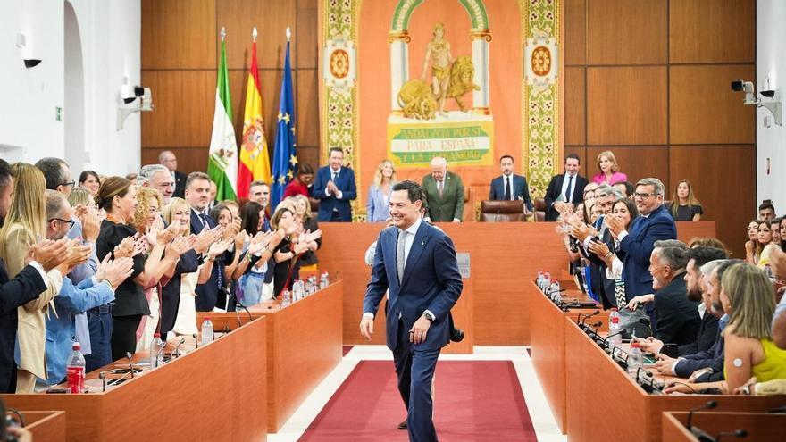 ANDALUCÍA JUANMA MORENO PRESIDENTE | Juanma Moreno, reelegido presidente de la Junta de Andalucía tras el acuerdo entre PP y Vox