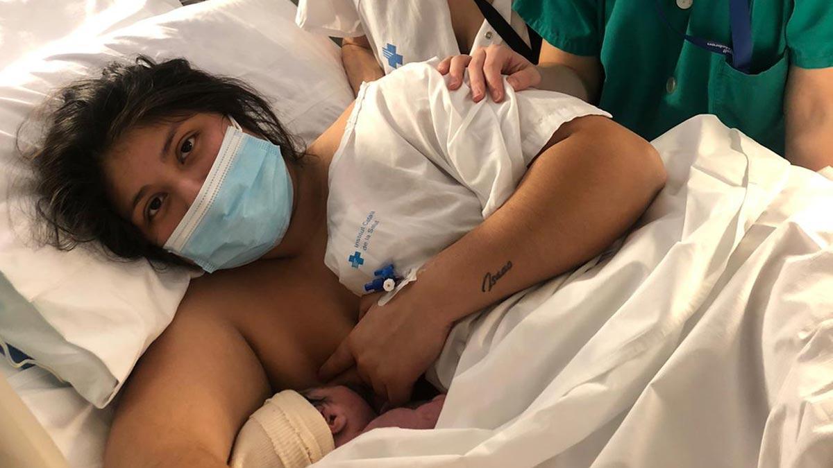 Valeria Anchundia Parraga es el primer bebé nacido en 2021 en la ciudad de Barcelona.