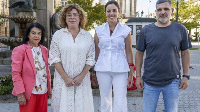 Conchi Sales, Sonsoles Vicente, Andrea González y Pablo González.