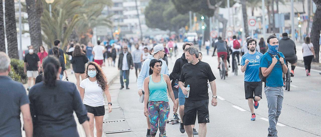 Los residentes han sido este verano el grueso de la población flotante de Mallorca.