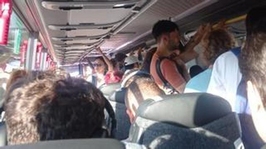 Sagunt eleva en una semana más de cien incidencias del nuevo bus a València