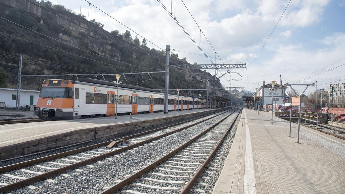 L&#039;estació de Renfe a Manresa