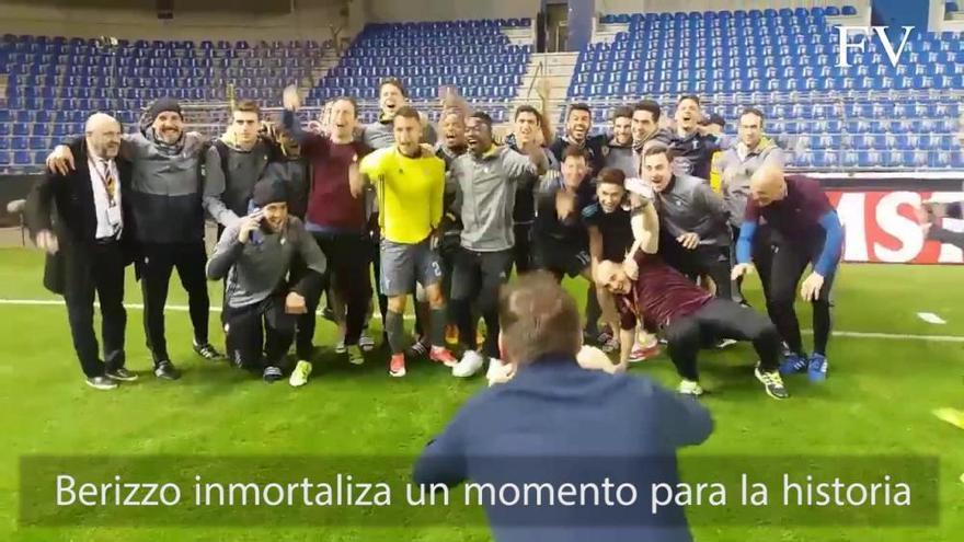 Europa League | Berizzo, improvisado fotógrafo en la victoria del Celta ante el Genk