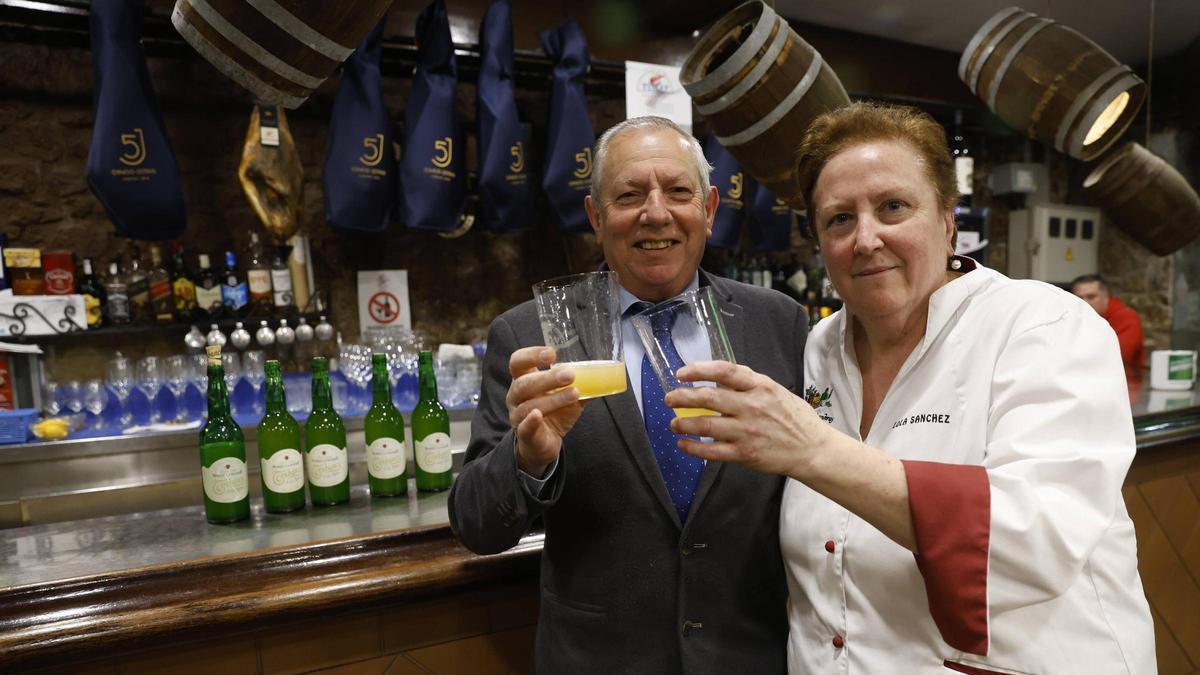 Justo García y Lola Sánchez, ayer