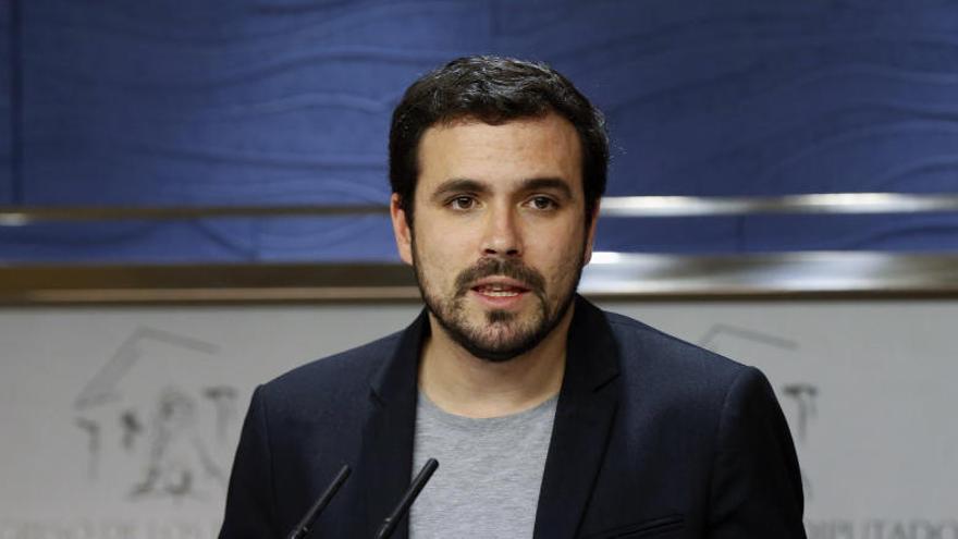 El portavoz parlamentario de IU, Alberto Garzón.