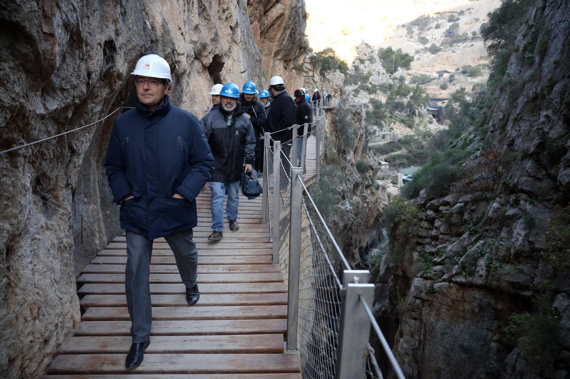 El Caminito del Rey reabre mañana su recorrido habitual tras los daños por los desprendimientos