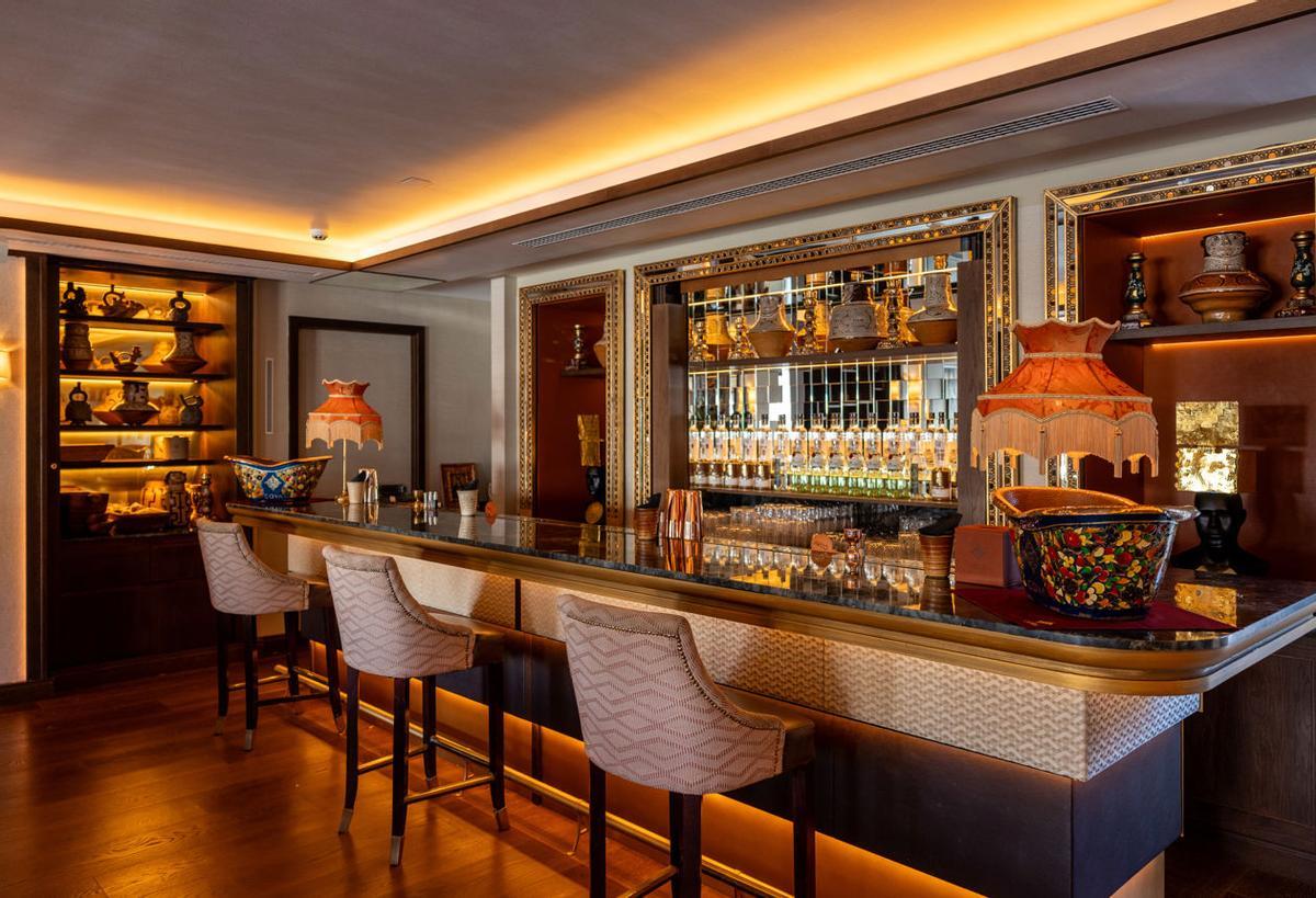El bar de la Coya Suite.