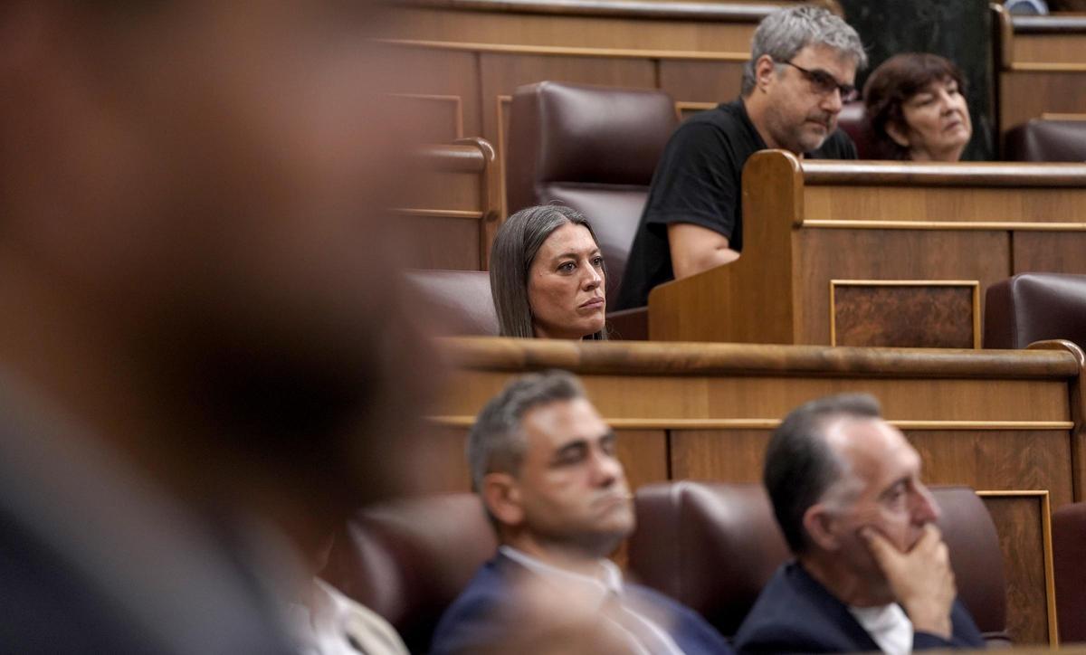 Miriam Nogueras, Junts. Comparecencia de Pedro Sánchez en el Congreso de los Diputados.