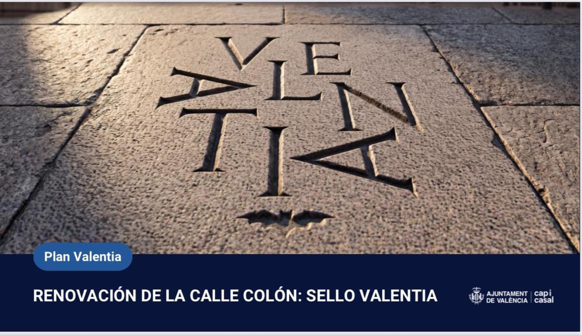 Detalle del sello Valentia