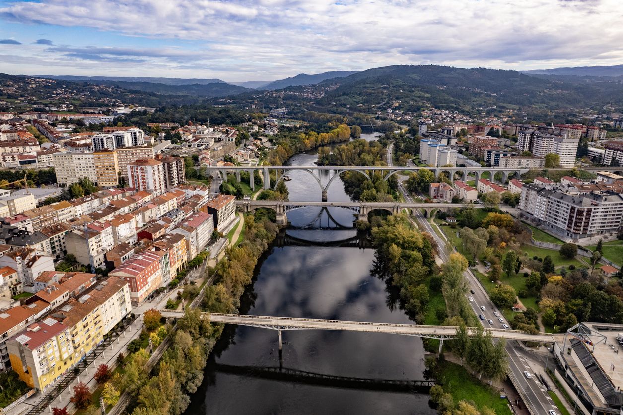 Vista aérea de Ourense
