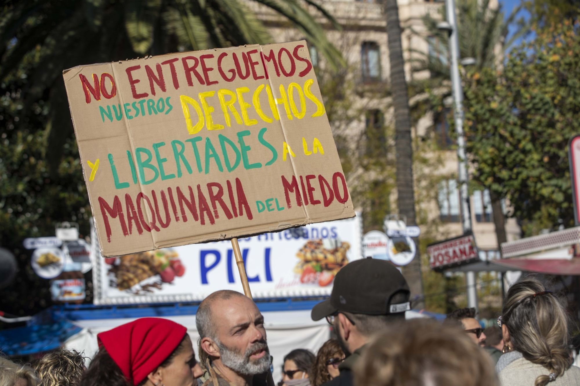 300 Impfgegner protestieren in Palma gegen die 3G-Regelung