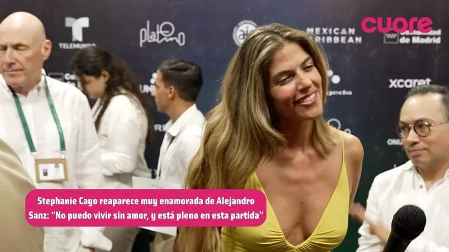 Stephanie Cayo, pareja de Alejandro Sanz, reaparece y deja claro que está muy feliz con su relación: "No puedo vivir sin amor"