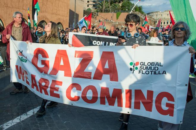 Open Arms se dirige a Creta con 12 activistas de la Flotilla interceptada por Israel rescatados