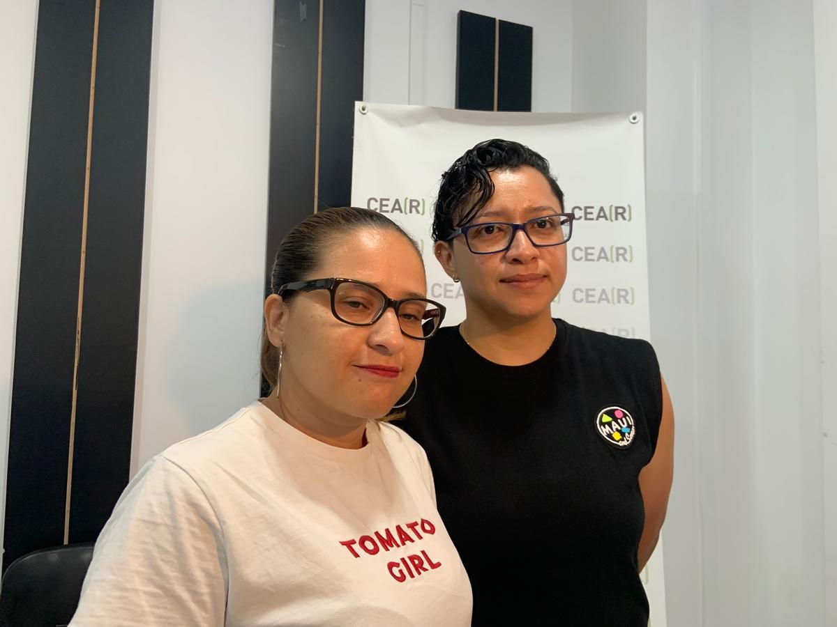 Luz Adriana González y Alejandra Ospena.