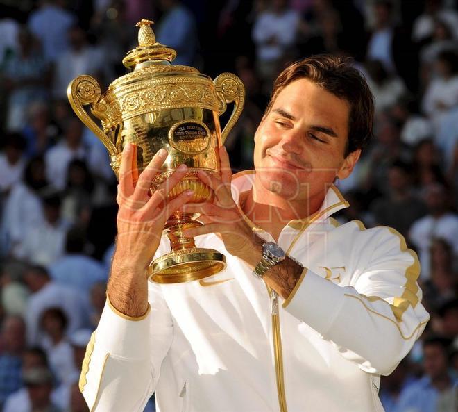 Roger celebrando el título del 2009