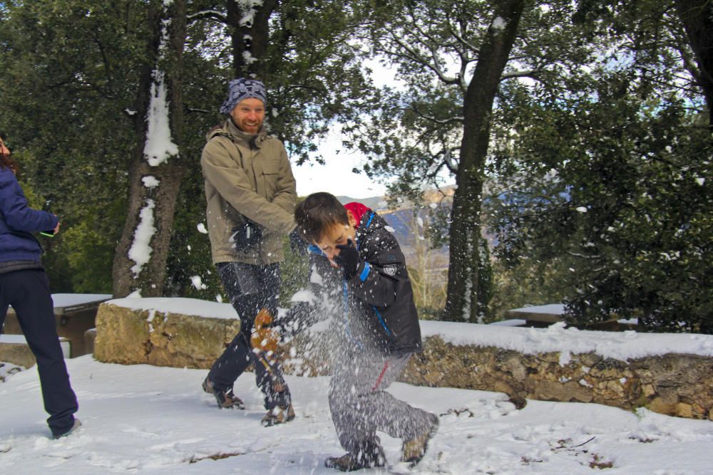 La nieve llega al interior de la provincia