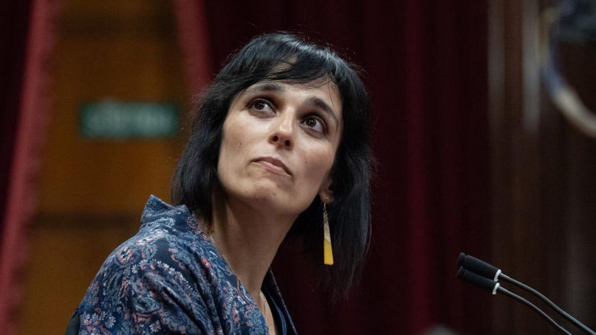 Sílvia Orriols, en una sessió al Parlament.