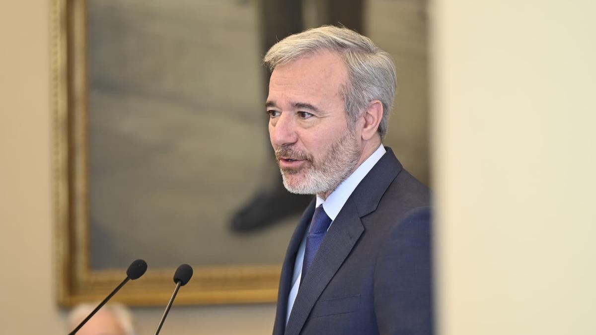 El presidente de Aragón, Jorge Azcón, durante la presentación de los Presupuestos para 2026.