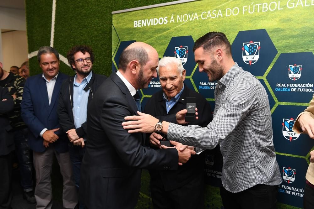 Lucas y Arsenio, en la inauguración de la sede de