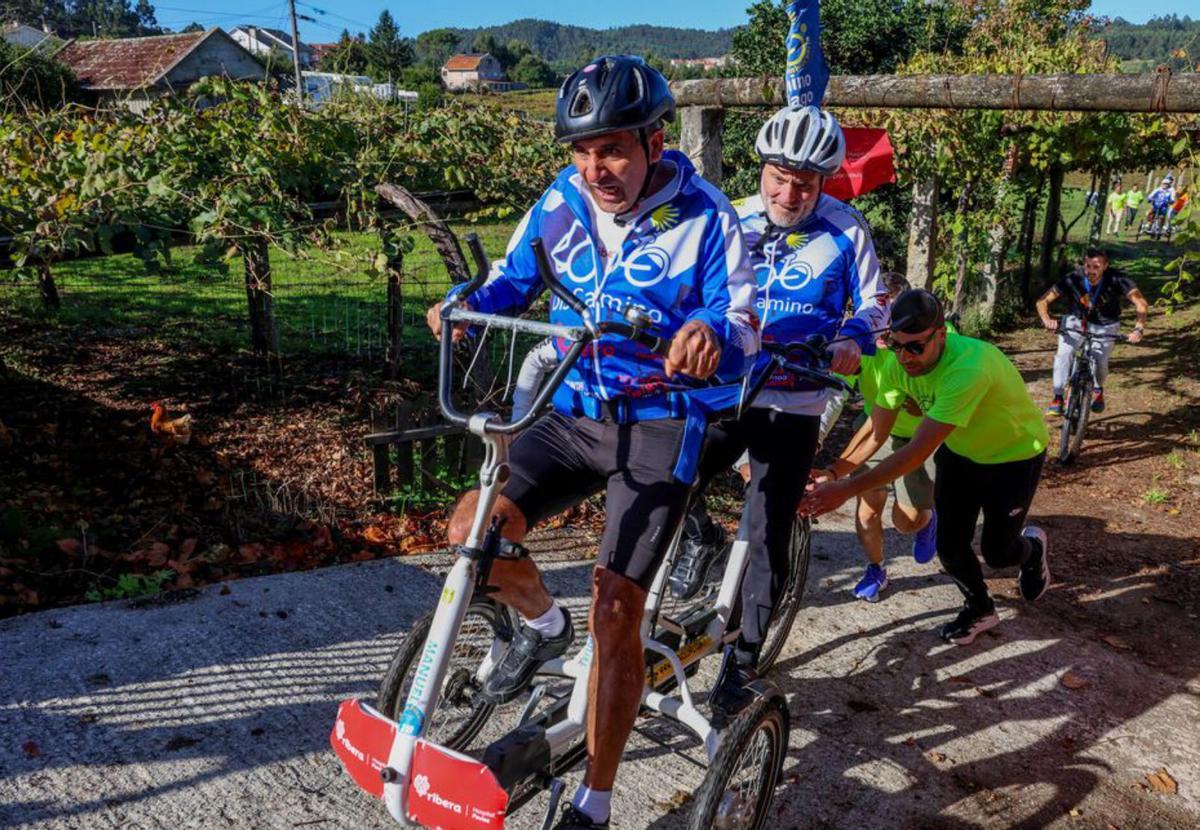 Miembros de la asociación Discamino. | Iñaki Abella