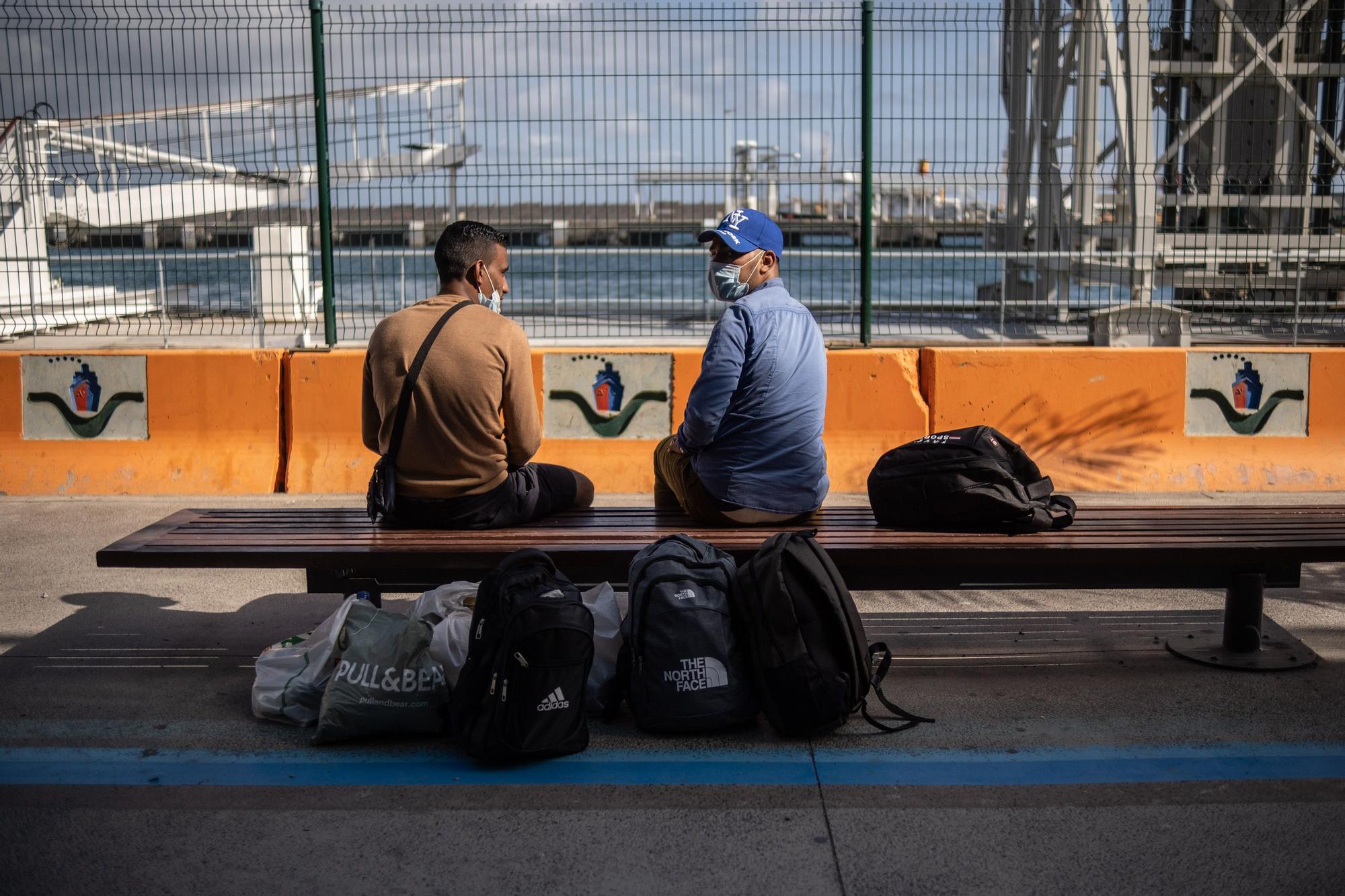 Migrantes, en Santa Cruz de Tenerife