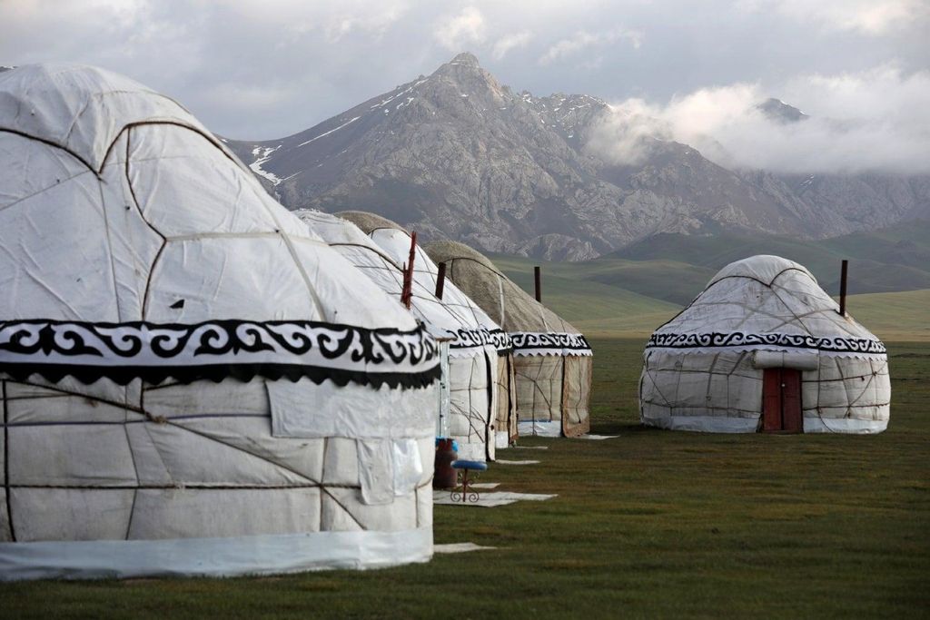 Campamento de yurtas