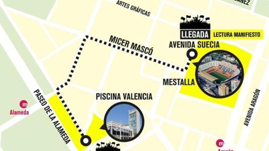 ¿Cuál es el recorrido de la manifestación del 11-D?