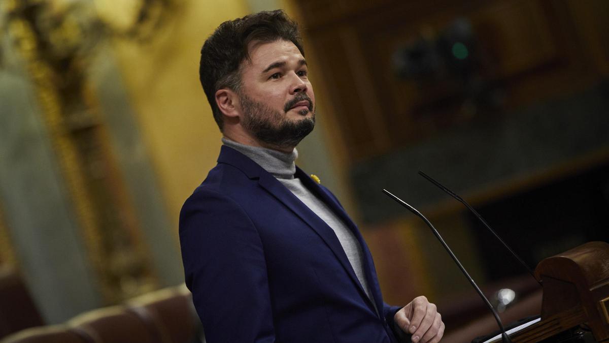 El portavoz de ERC en el Congreso, Gabriel Rufián.