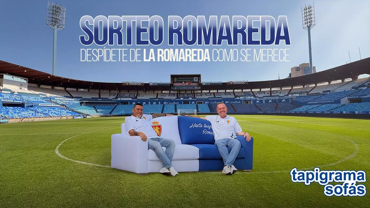 Tapigrama rinde homenaje a La Romareda con un sofá conmemorativo