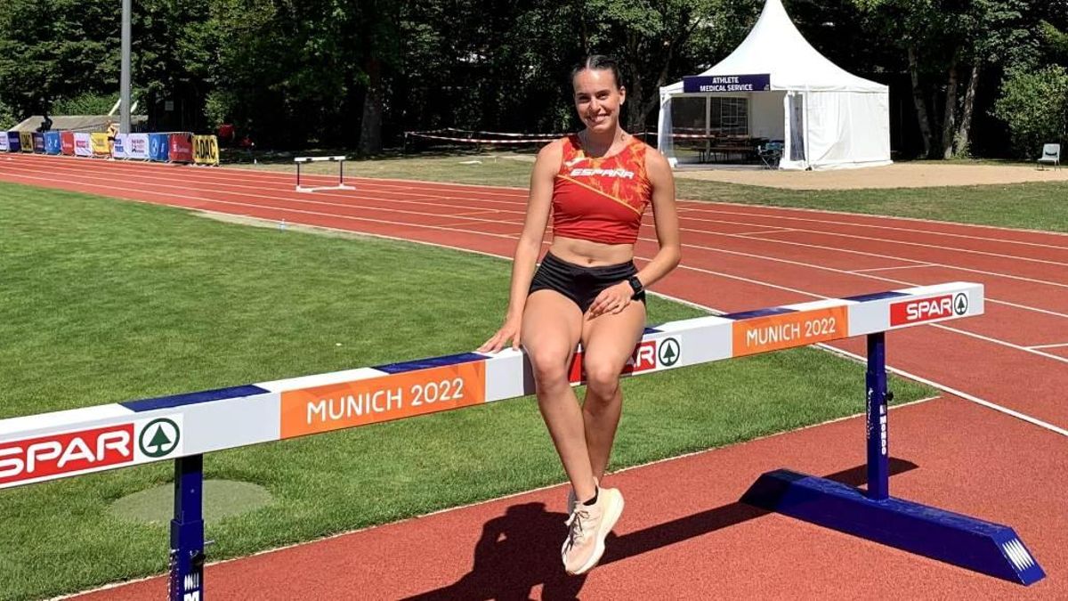 Carmen Avilés, en las pistas de entrenamiento de Munich.