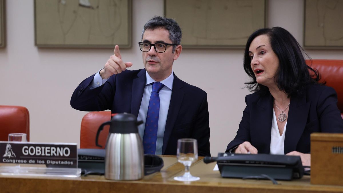 El ministro de la Presidencia, Justicia y Relaciones en las Cortes, Félix Bolaños, en el Congreso