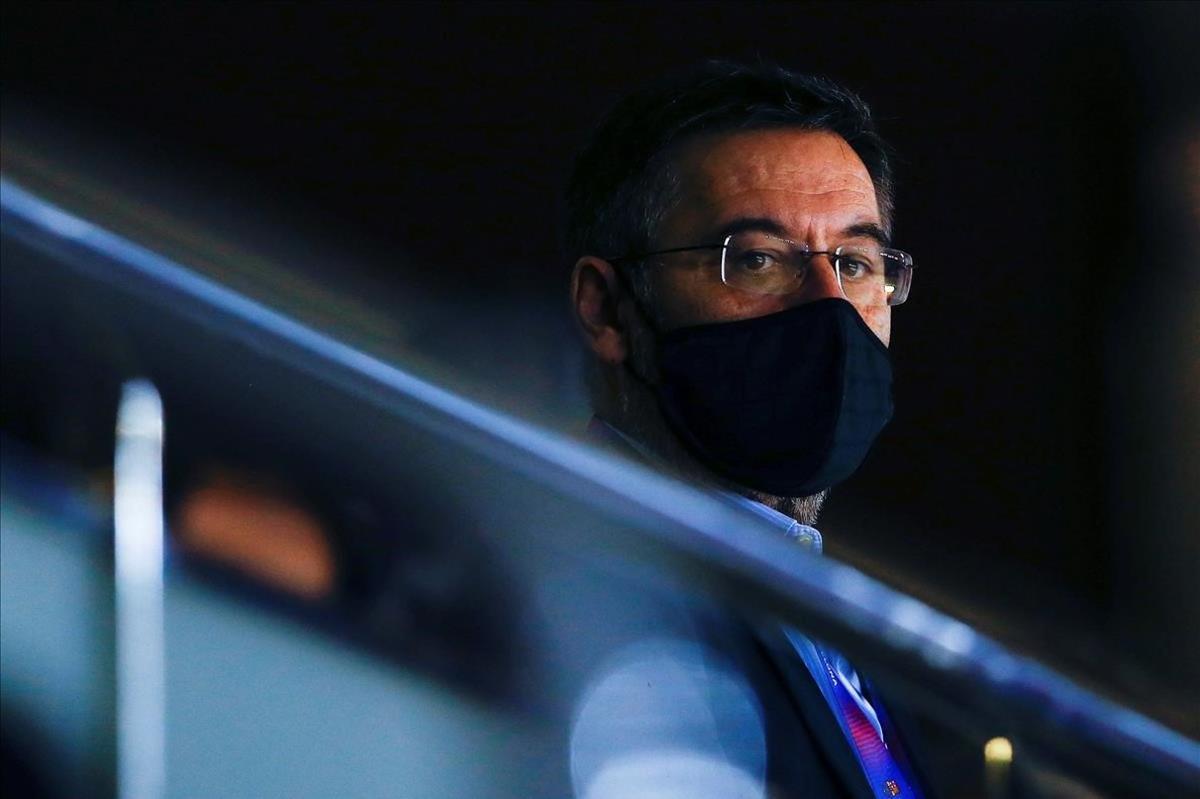 El presidente del Barça Josep María Bartomeu, esta pasada semana en el Palau