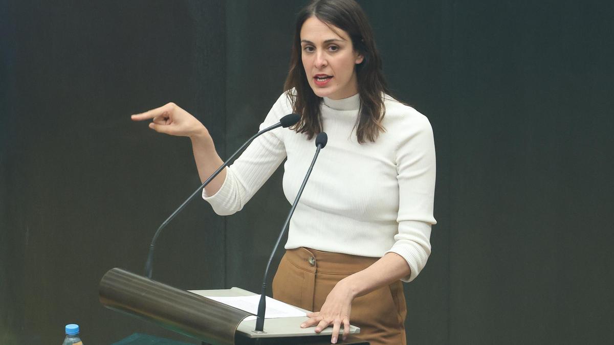 Rita Maestre, durante un Pleno del Ayuntamiento de Madrid.