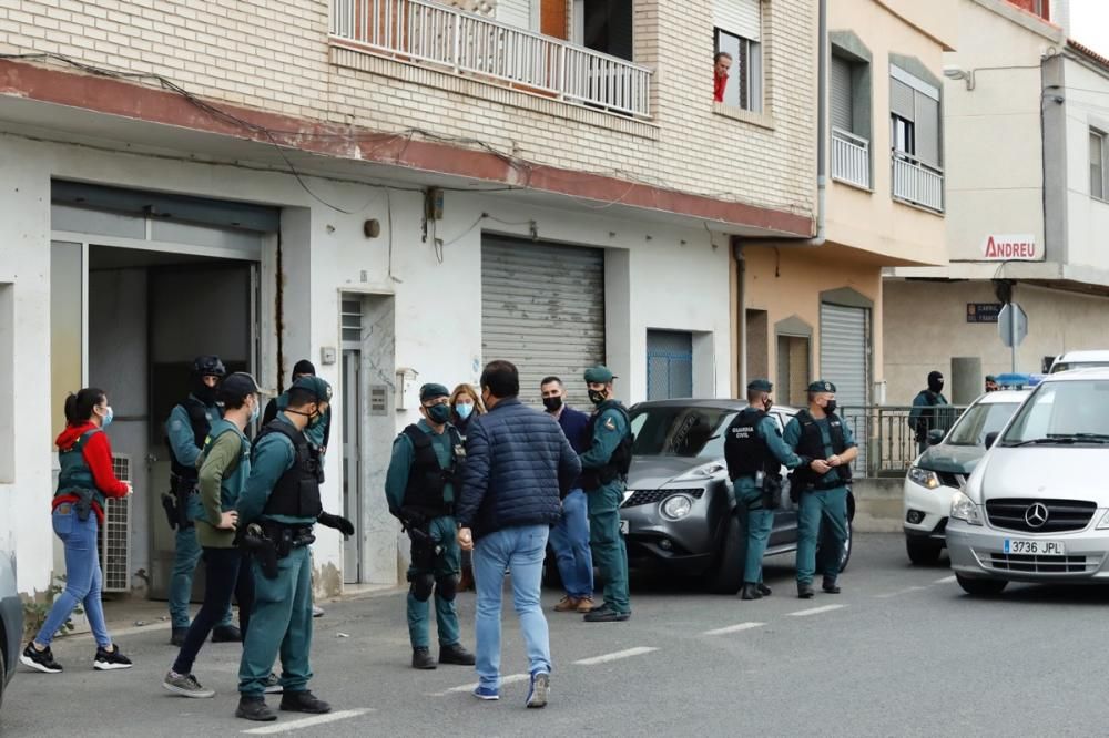 Golpe al tráfico de drogas y de armas en Murcia